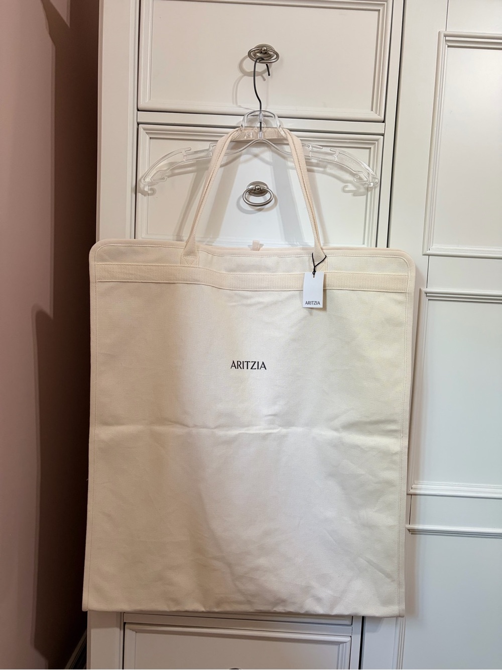ARITZIA cotton canvas garment bag